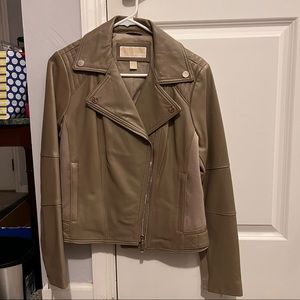 Authentic Michael Michael Kors Leather Moto Jacket